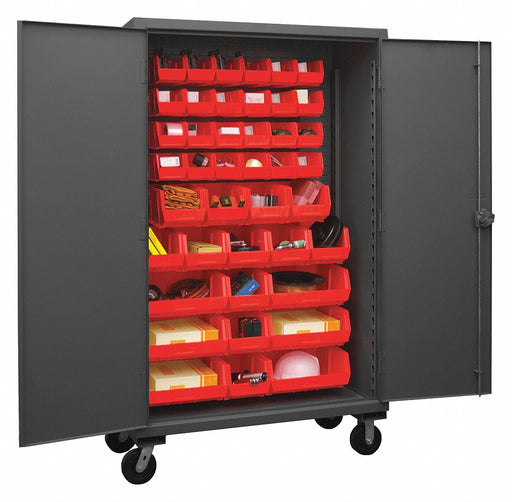 K4881 Bin Cabinet 80 x48 x24 Gray 42RedBns