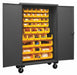 K4881 Bin Cabinet 80 x48 x24 Gray 42YlwBns