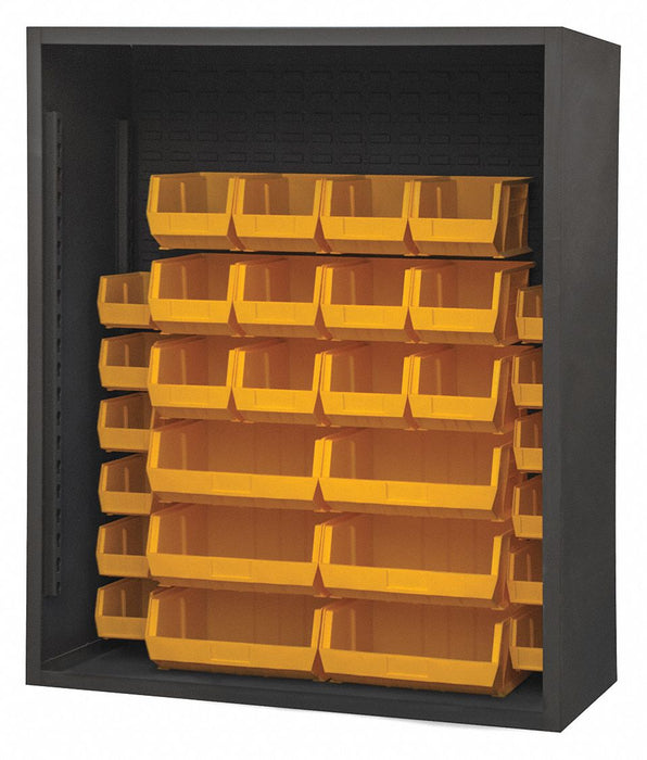 Bin Cabinet Louvered 60 H 48 W 24 D