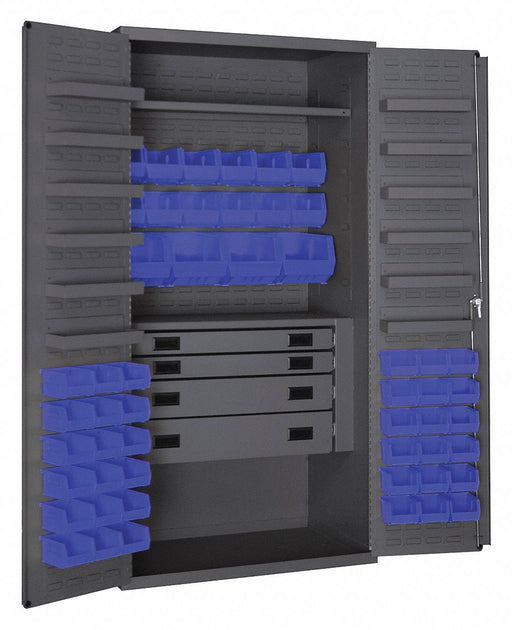 K4932 Bin Cabinet Gray 72 x36 x24 52BlBns