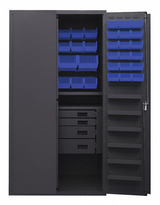 K4934 Bin Cabinet Gray 72 x36 x24 58BlBns