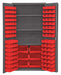 K4911 Bin Cabinet 72 x36 x24 Gray 102RedBns