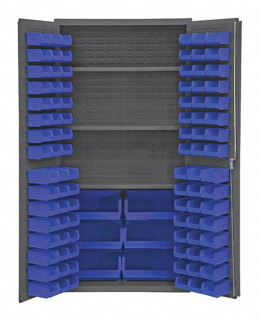 K4911 Bin Cabinet 72 x36 x24 Gray 102BlueBns