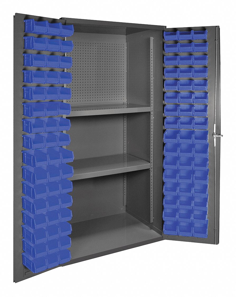 K4941 Peg Bin Cab Gray 72 x36 x24 96BlueBns