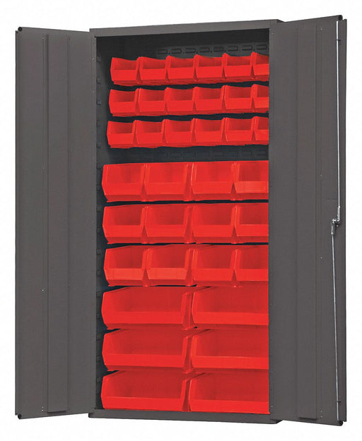 K4888 Bin Cabinet 72 x36 x18 Gray 36RedBns