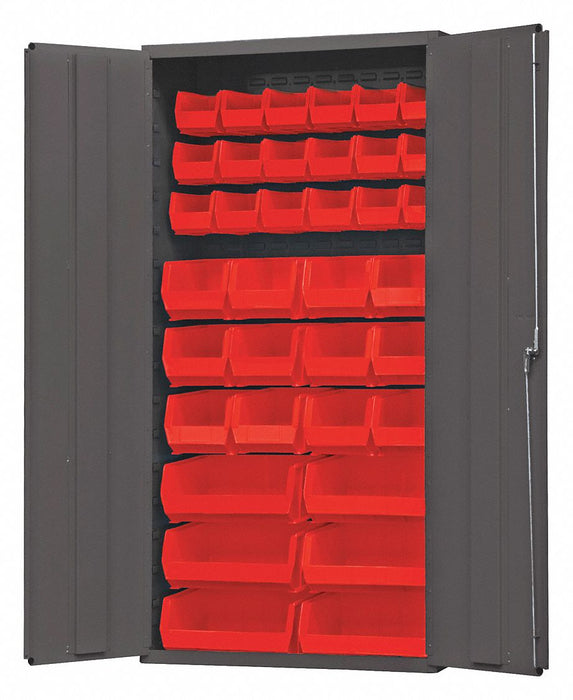 K4888 Bin Cabinet 72 x36 x18 Gray 36RedBns