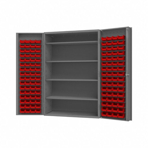 K4913 Bin Cabinet 72 x48 x24 Gray 128RedBns
