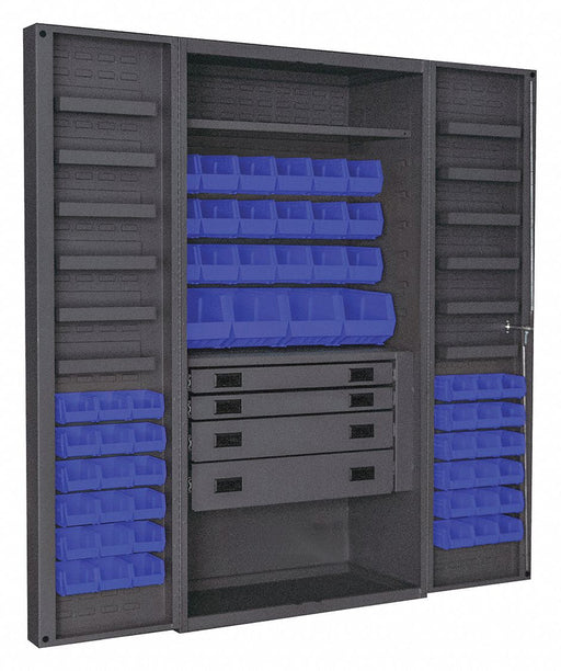 K4935 Bin Cabinet Gray 72 x36 x24 58BlBns