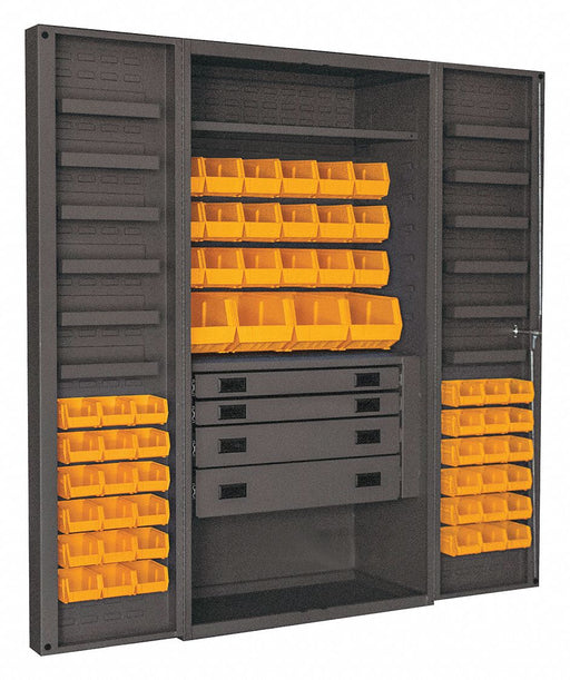 K4935 Bin Cabinet Gray 72 x36 x24 58YllwBns