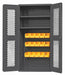 K4950 Bin Cabinet 72 x36 x24 Gray 15YlwBns