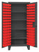 K4921 Bin Cabinet 78 x36 x24 Gray 96RedBns