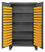 K4923 Bin Cabinet 78 x36 x24 Gray 120YlwBns
