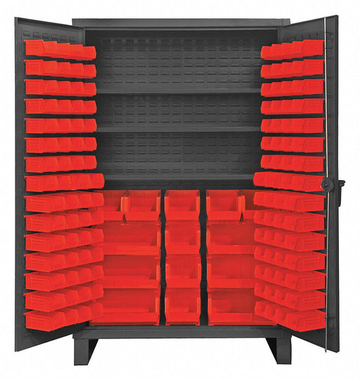 K4924 Bin Cabinet 78 x36 x24 Gray 134RedBns