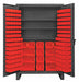 K4924 Bin Cabinet 78 x36 x24 Gray 134RedBns