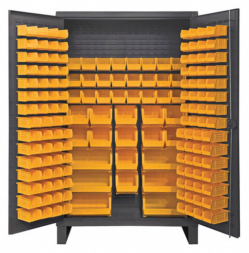 K4904 Bin Cabinet 78 x48 x24 Gray 162YlwBns