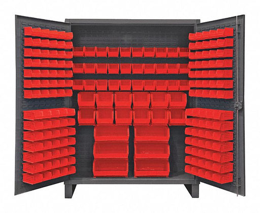 K4905 Bin Cabinet 78 x60 x24 Gray 198RedBns