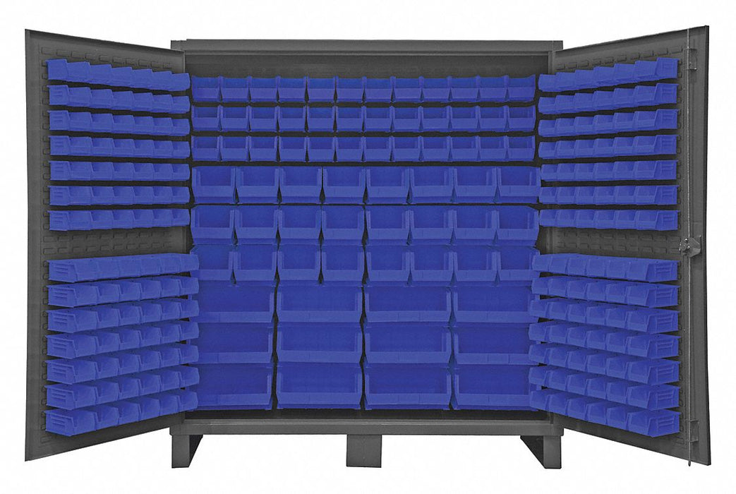 K4906 Bin Cabinet 78 x72 x24 Gray 240BlueBns