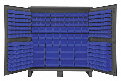 K4906 Bin Cabinet 78 x72 x24 Gray 240BlueBns