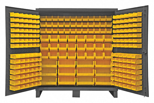 K4906 Bin Cabinet 78 x72 x24 Gray 240YlwBns