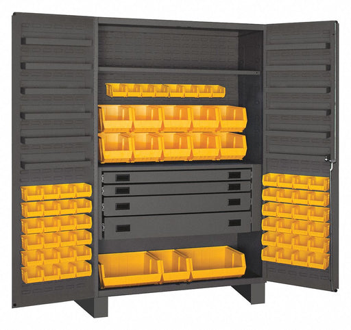 K4939 Bin Cabinet Gray 78 x48 x24 69YllwBns