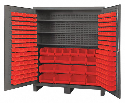 K4917 Bin Cabinet 84 x72 x24 Gray 212RedBns