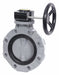 Butterfly Valve GFPP Nitrile 12in Gear