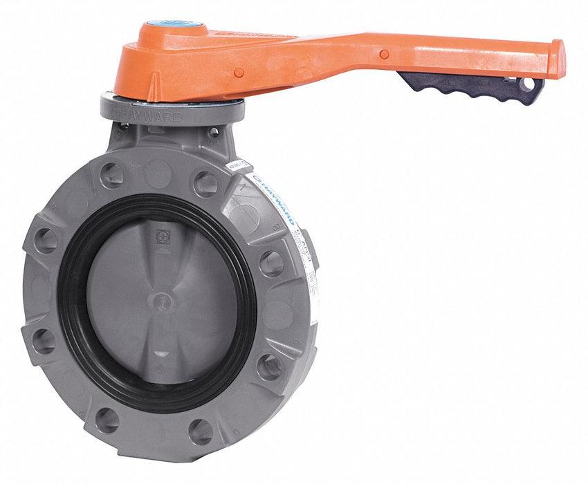 Butterfly Valve GFPP FPM 6in Lever