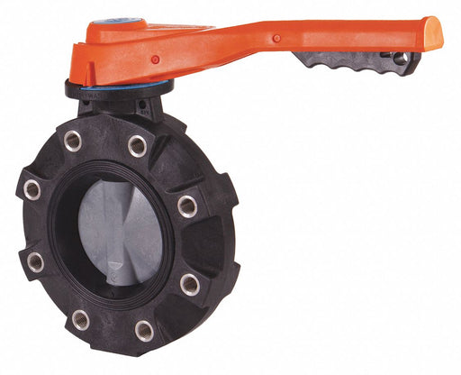 Butterfly Valve CPVC Ntrle 6in Lever Lug