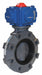 Butterfly Valve 6in PVC FPM Pneu Spr Rtn