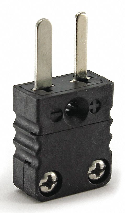 Thermocouple Plug J Black Miniature