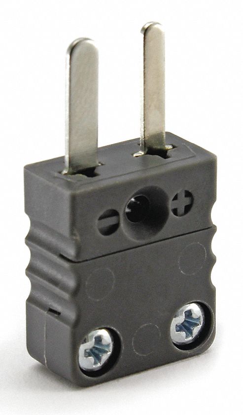 Thermocouple Plug J Black Miniature