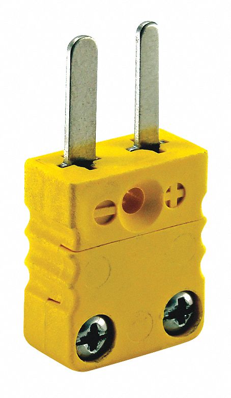 Thermocouple Plug K Yellow Miniature