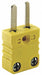 Thermocouple Plug K Yellow Miniature