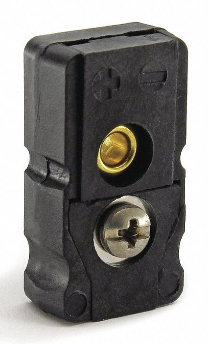 Thermocouple Jack J Black Flat Pins