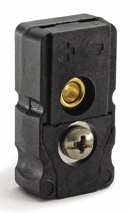 Thermocouple Jack J Black Flat Pins