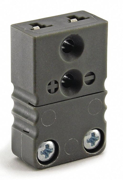 Thermocouple Jack J Black 2 Flat Pins