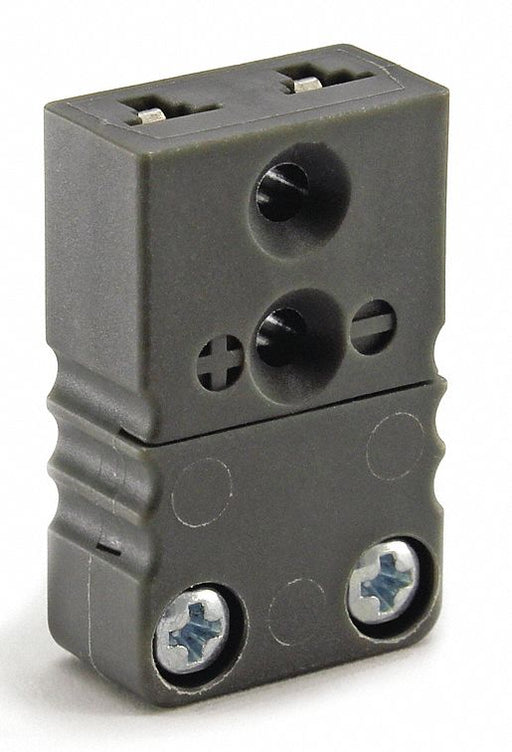 Thermocouple Jack J Black 2 Flat Pins