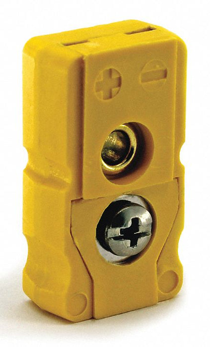Thermocouple Jack K Yellow Flat Pin