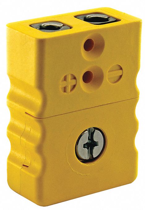 Thermocouple Jack K Standard Yellow 2Pin