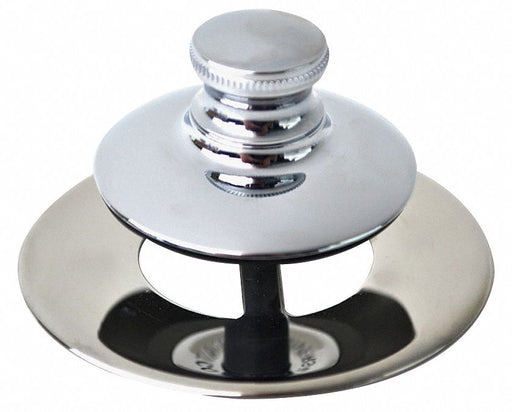 Tub Closer 2-7/8 dia Plstic SS Chrome