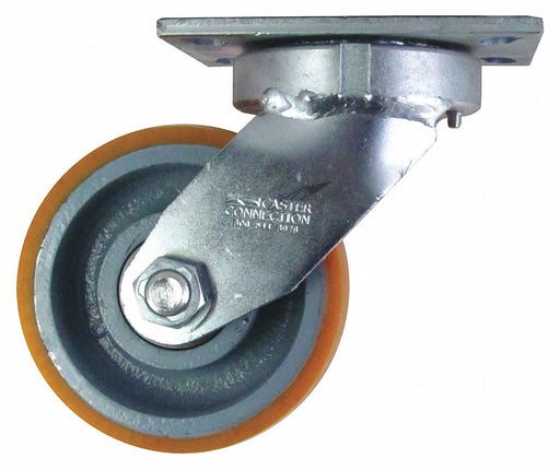 Plate Caster Swivel Polyurethane 7 1/2 H