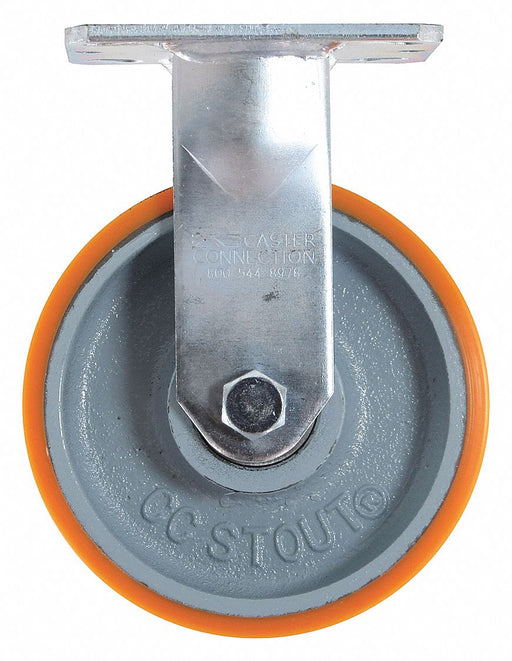 Plate Caster Rigid Polyurethane 7 1/2 H