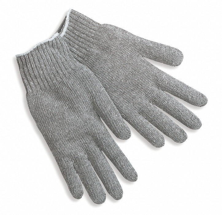 Knit Gloves 8-3/4 S Gray PR