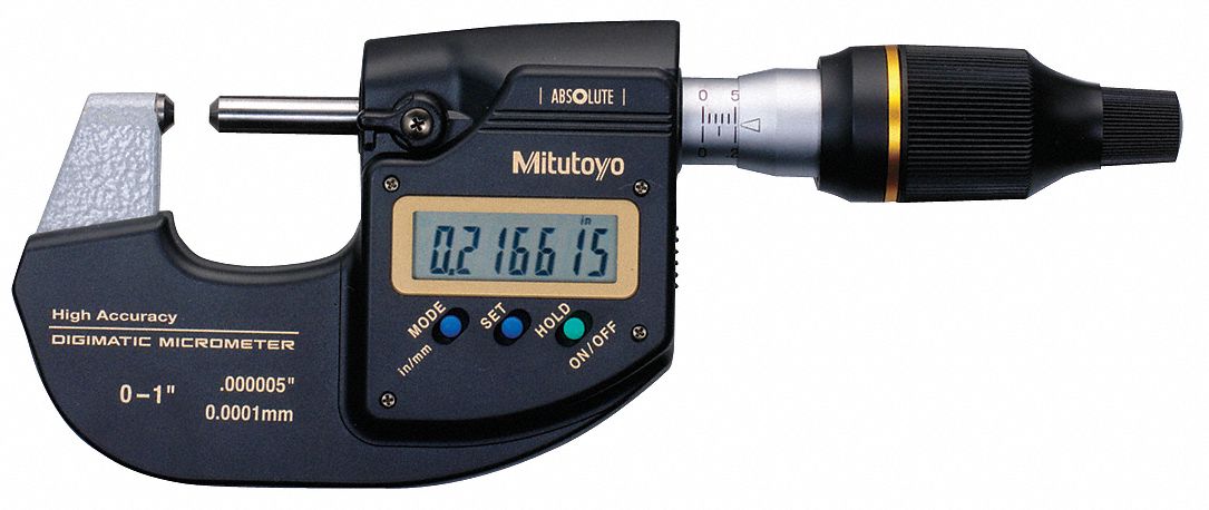Outside Micrometer 6.35mm Rod Dia.
