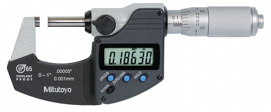 Mic 0-1/0-25.4mm Friction NIST Case