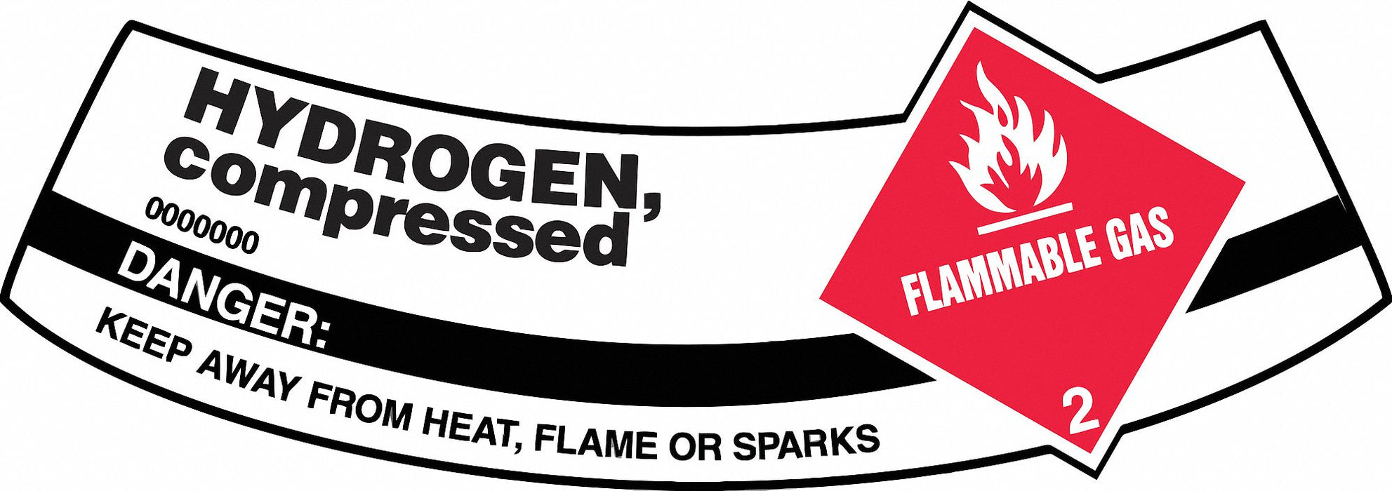 Cylinder Label 2 in x 5 1/4 in Vinyl