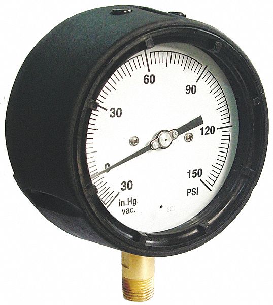 Pressure Gauge Process 2 psi Grad Black