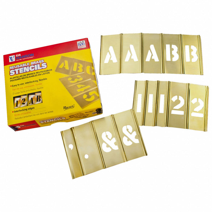 StencilSet CombinationSet Brass 92pcs