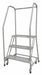 Safety Rolling Ladder 3 Steps 26in.D