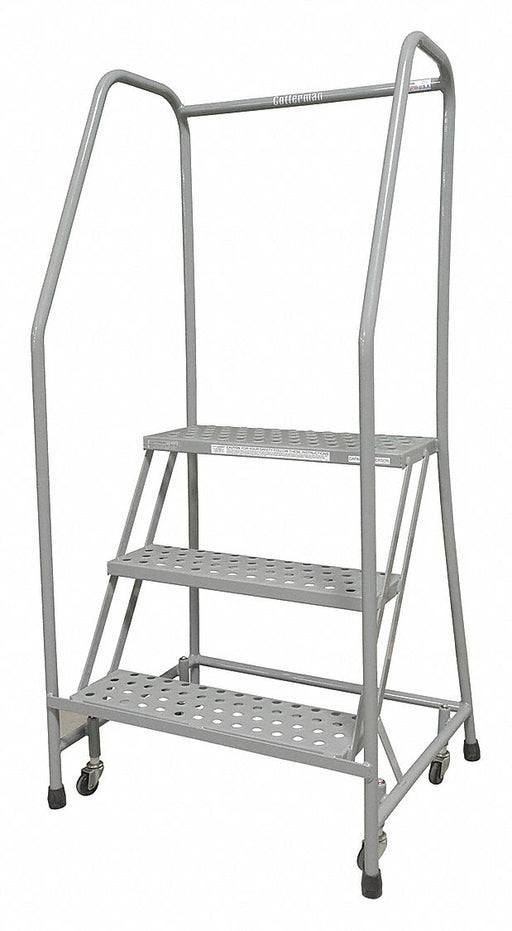 Safety Rolling Ladder 3 Steps 26in.D